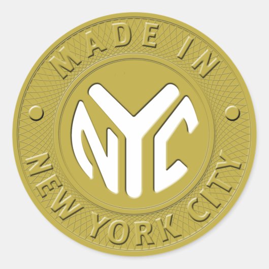 IN NYC-Sticker Runder Aufkleber (Vorderseite)