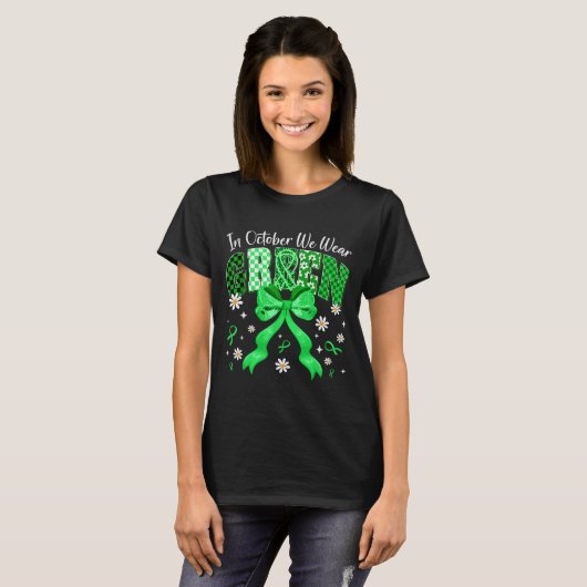 In October We Wear Green For Dwarfism Awareness Gi T-Shirt (Vorne ganz)