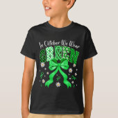 In October We Wear Green For Dwarfism Awareness Gi T-Shirt (Vorderseite)