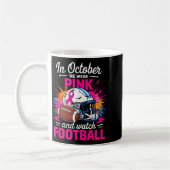 In October We Wear Nk And Watch Football Breast Ca Kaffeetasse (Links)