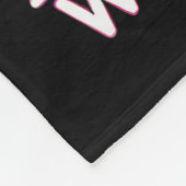 In October We Wear Nk Black Women Breast Cancer Aw Fleecedecke (Ecke)