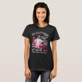 In October We Wear Nk Boo Ghost Breast Cancer Nk R T-Shirt (Vorne ganz)