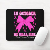 In October We Wear Nk Breast Cancer Awareness Coqu Mousepad (Mit Mouse)