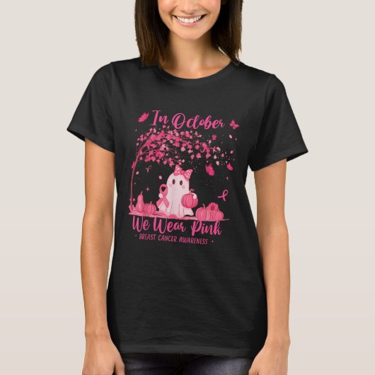 In October We Wear Nk Breast Cancer Awareness Hall T-Shirt (Vorderseite)