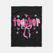 In October We Wear Nk Breast Cancer Awareness Teac Fleecedecke (Vorderseite)