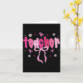 In October We Wear Nk Breast Cancer Awareness Teac Karte (Gelbe Blume)