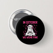 In October We Wear Nk Breast Cancer Gaming Ghost Y Button (Vorne & Hinten)