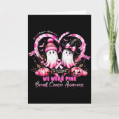 In October We Wear Nk Breast Cancer Heart Dragonfl Karte (Vorderseite)