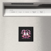 In October We Wear Nk Breast Cancer Heart Dragonfl Magnet (In Situ (Geschirrspüler))