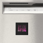 In October We Wear Nk Broom Witch Breast Cancer Ha Magnet (In Situ (Geschirrspüler))