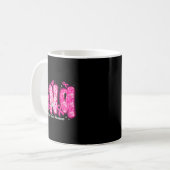 In October We Wear Nk Cna Nurse Breast Cancer Awar Kaffeetasse (Vorderseite Links)