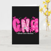 In October We Wear Nk Cna Nurse Breast Cancer Awar Karte (Gelbe Blume)