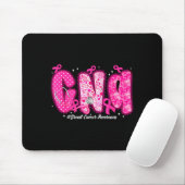 In October We Wear Nk Cna Nurse Breast Cancer Awar Mousepad (Mit Mouse)