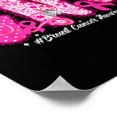 In October We Wear Nk Cna Nurse Breast Cancer Awar Poster (Ecke)