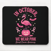 In October We Wear Nk Flamingo Halloween Mousepad (Vorne)