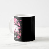 In October We Wear Nk Ghost Witch Breast Cancer Aw Kaffeetasse (Vorderseite Links)