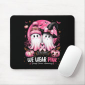 In October We Wear Nk Ghost Witch Breast Cancer Aw Mousepad (Mit Mouse)