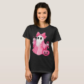 In October We Wear Nk Ghost Witch Breast Cancer Aw T-Shirt (Vorne ganz)