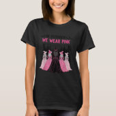 In October We Wear Nk Halloween Breast Cancer Awar T-Shirt (Vorderseite)