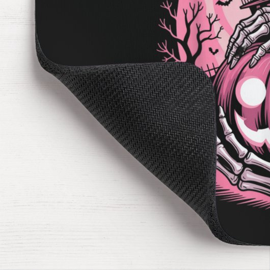 In October We Wear Nk Halloween Pumpkin Skeleton D Mousepad (Ecke)