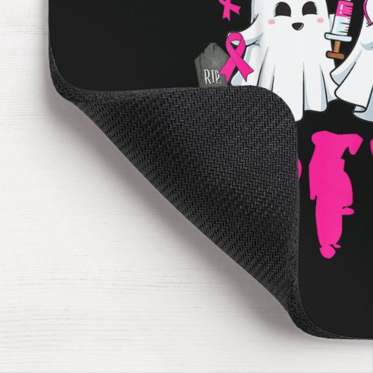 In October We Wear Nk Nurse Ghost Halloween Breast Mousepad (Ecke)