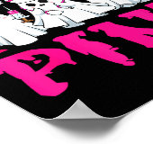 In October We Wear Nk Nurse Ghost Halloween Breast Poster (Ecke)