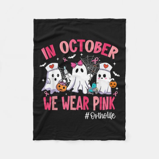 In October We Wear Nk Ortho Life Ortho Nurse Breas Fleecedecke (Vorderseite)