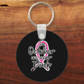 In October We Wear Nk Out Breast Cancer Awareness Schlüsselanhänger (Vorderseite)