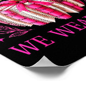 In October We Wear Nk Pumpkin Book Breast Cancer A Poster (Ecke)