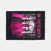 In October We Wear Nk Soky Witch Halloween Breast Fleecedecke (Vorderseite (Horizontal))