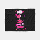 In October We Wear Nk Tooth Dental Breast Cancer A Fleecedecke (Vorderseite (Horizontal))