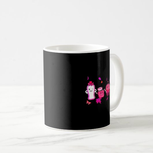 In October We Wear Nk Tooth Dental Breast Cancer A Kaffeetasse (VorderseiteRechts)
