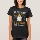 In October We Wear Orange Adhd Awareness Month Hal T-Shirt (Vorderseite)