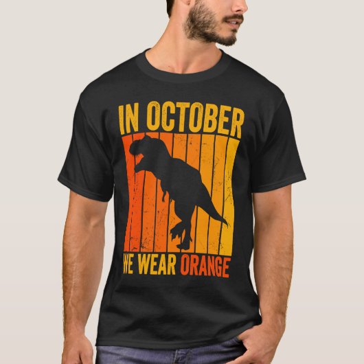 In October We Wear Orange Stop Bullying Unity Day T-Shirt (Vorderseite)