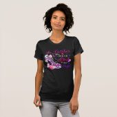 In October we wear pink and purple breast cancer T-Shirt (Vorne ganz)