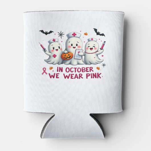 in october we wear pink breast cancer awareness Cl Dosenkühler (Vorderseite)