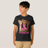 In October We Wear Pink Breast Cancer Awareness T- T-Shirt (Vorne ganz)