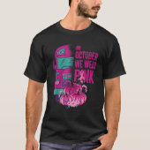 In October we wear pink school bus breast cancer a T-Shirt (Vorderseite)