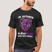In October We Wear Purple Domestic Violence Awaren T-Shirt (Vorderseite)
