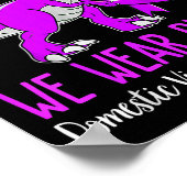 In October We Wear Purple Domestic Violence Ghosit Poster (Ecke)