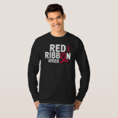 In October We Wear Red Ribbon Week Awareness 1 T-Shirt (Vorne ganz)