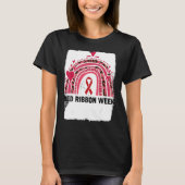 In October We Wear Red Ribbon Week Awareness 4 T-Shirt (Vorderseite)