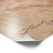 In ohne Knochen von Charles Marion Russell Fotodruck (Ecke)