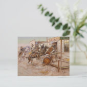 In ohne Knochen von Charles Marion Russell Postkarte (Stehend Vorderseite)