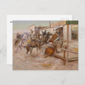 In ohne Knochen von Charles Marion Russell Postkarte (Vorne/Hinten)