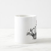 In Ohnmachte fallend Ziege und Huhn Kaffeetasse (Mittel)