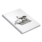 In Ohnmachte fallend Ziege und Huhn Notizblock (Rechte Seite)