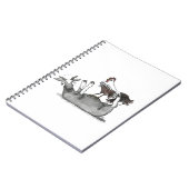 In Ohnmachte fallend Ziege und Huhn Notizblock (Linke Seite)