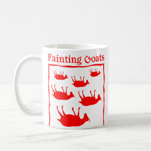 In Ohnmachte fallend Ziegen Kaffeetasse
