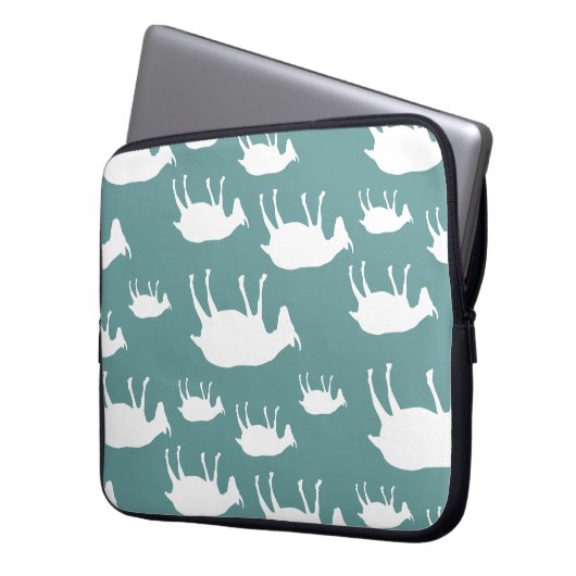 In Ohnmachte fallend Ziegen Laptopschutzhülle (Vorderseite Links)